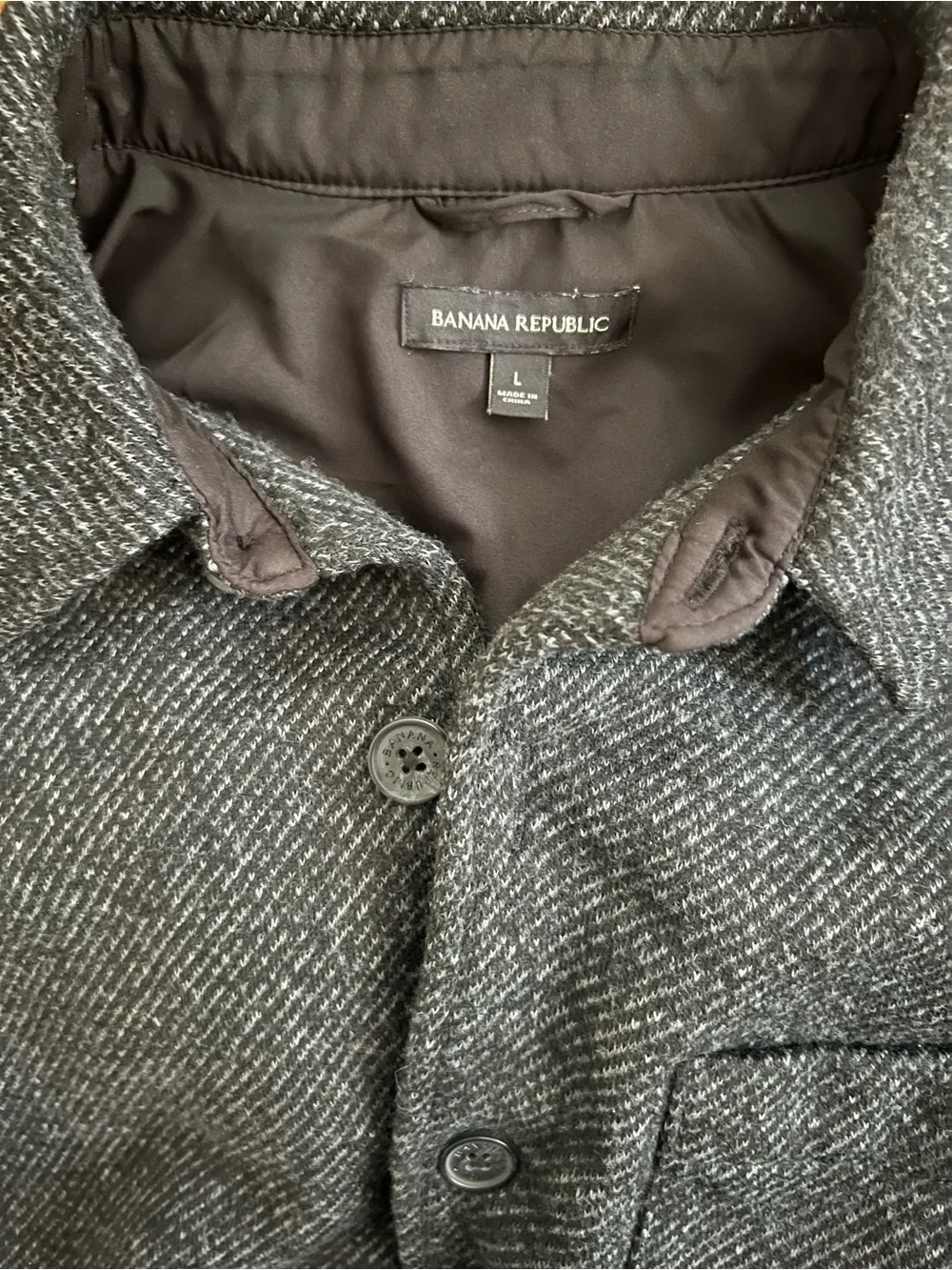 Banana Replublic - Men’s Button Up Herringbone Shacket